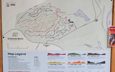 Firefly Hollow Bike Park/Catawba Bend Preserve Map