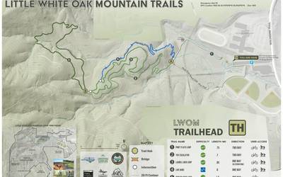 Little White Oak Mountain Map