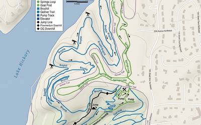 Lake Hickory Trails Map