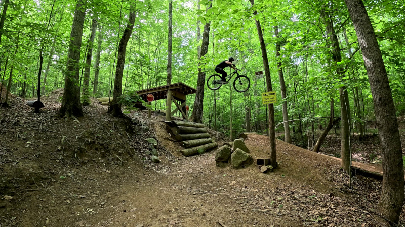 Huge Cedar Road Gap Drop